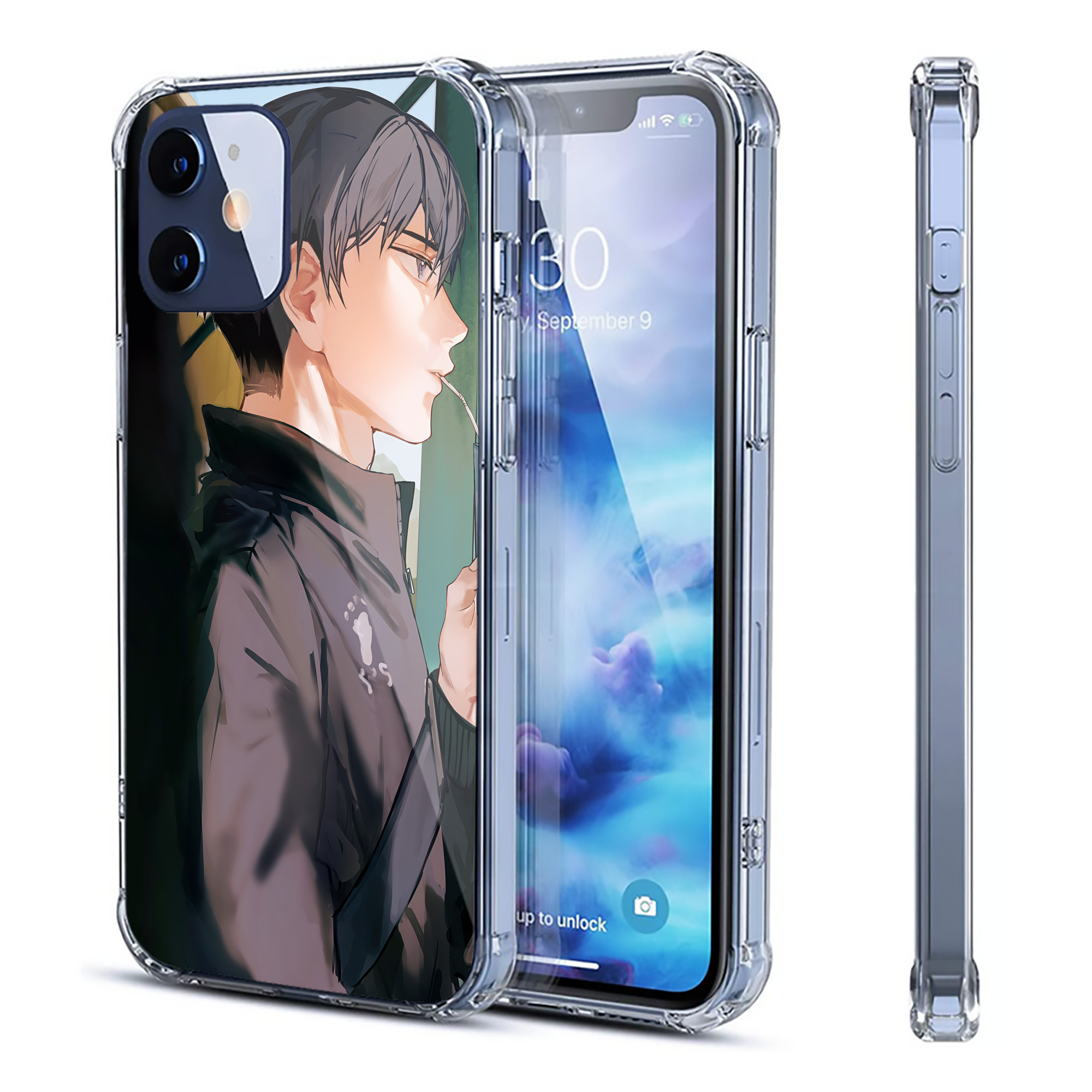 （画像用） ハイキュー!! Haikyu!! 【iPhone 12シリーズ対応】透明スマホケース（クリアソフトケース）